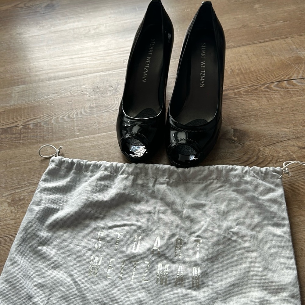 Stuart weitzman black heels 👠size 7